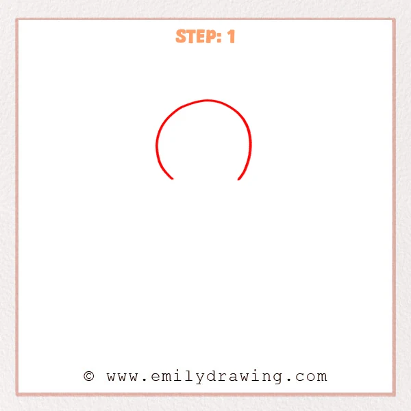 how to draw a gingerbread man - Step 1